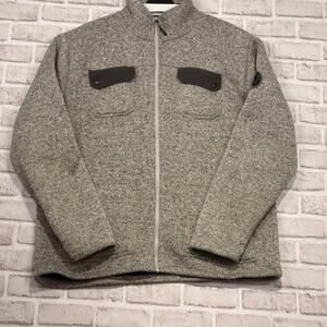 Ascend Fleece Jacket Men's XL Heathered Gray Fall Full Zip